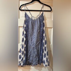 Joie Blue and White paisley floral dress.